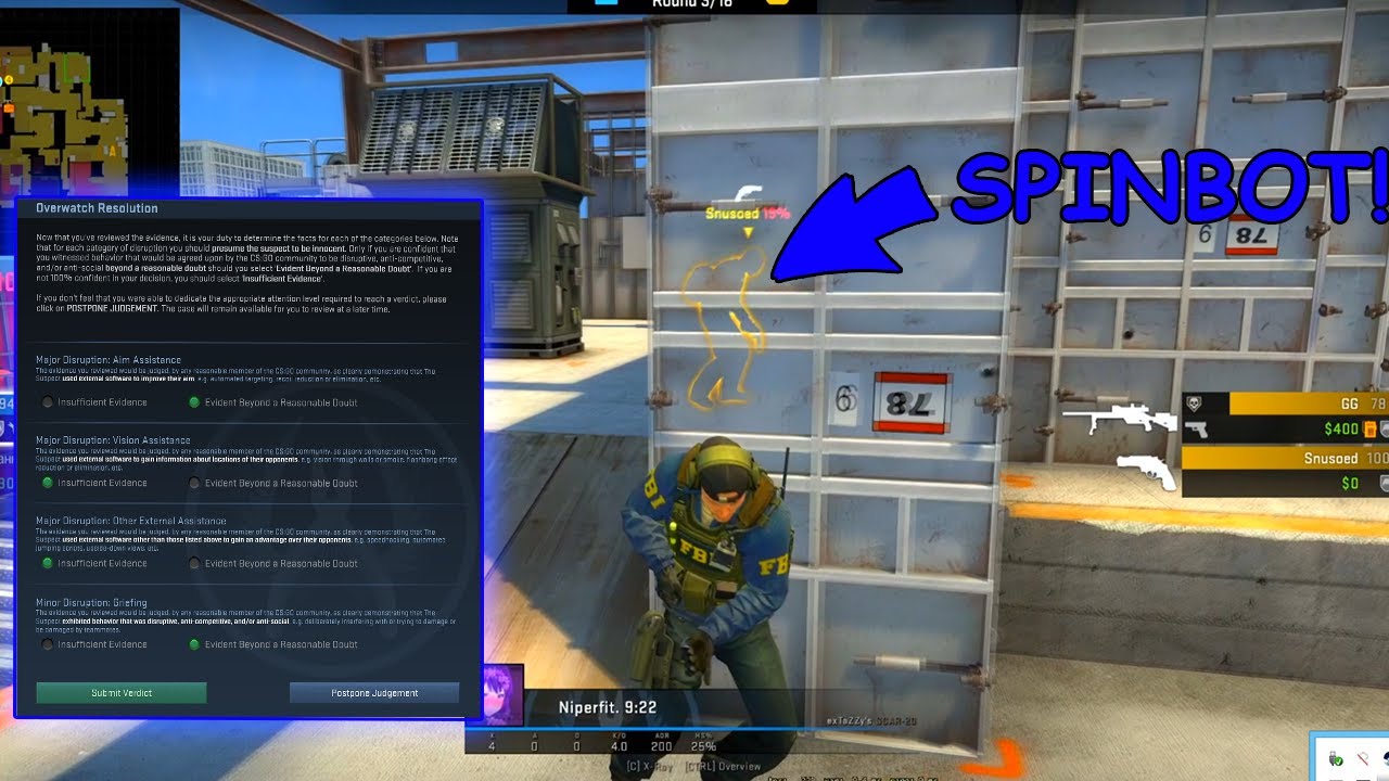SI-A BAGAT CHINEZUL RAGEHACK-ul ! - CS:GO Overwatch w/Zedo
