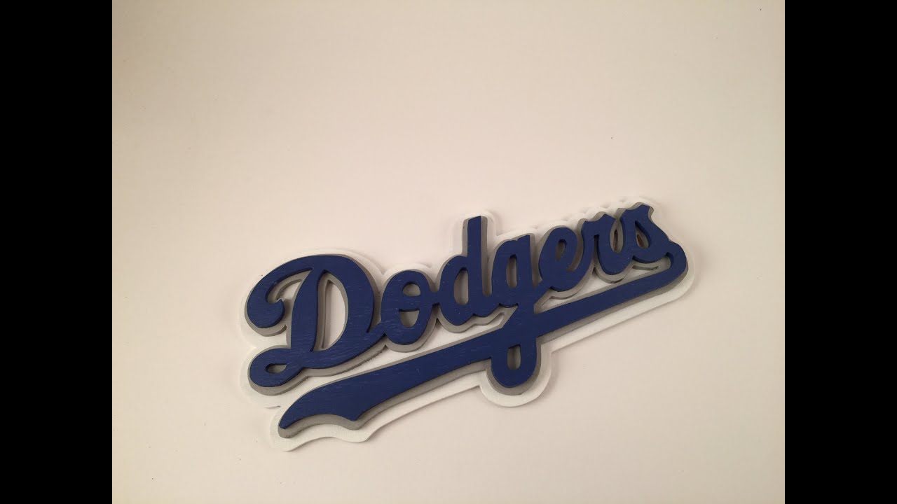 Making the Dodger Logo on a scrollsaw
