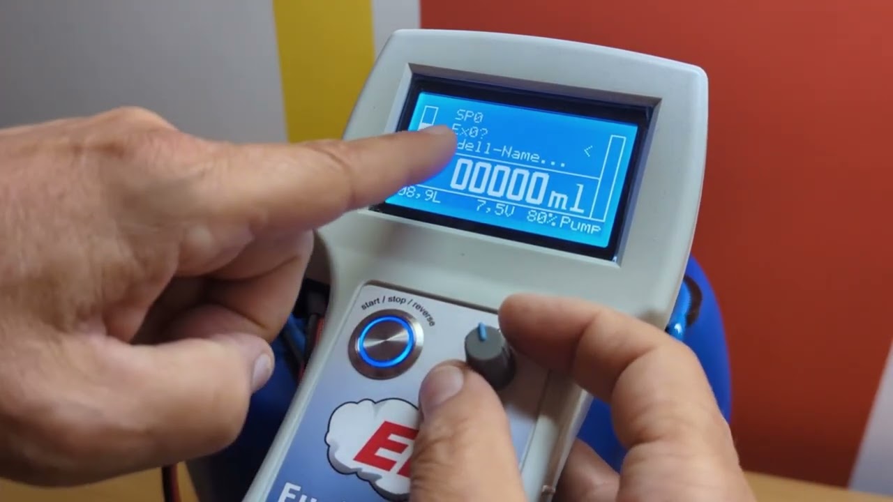 Setup der Modellspeicher in der EL-FuelStation