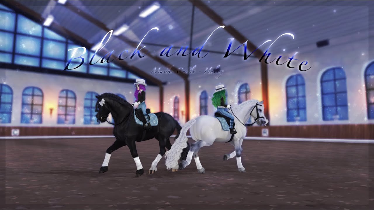 Black & White Dressage (flashing lights warning) [SSO]
