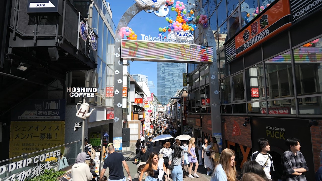 4K Walk - Harajuku's Takeshita Street - Explore Tokyo's Iconic Fashion District!
