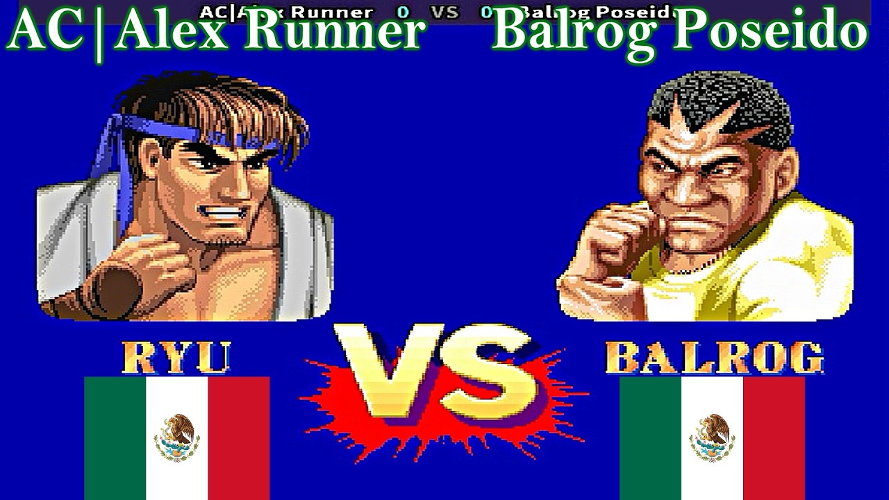 Street Fighter II': Champion Edition - AC|Alex Runner vs Balrog Poseido