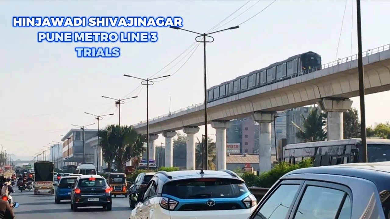 Hinjawadi Shivajinagar Pune Metro Line 3 | Trial | Balewadi | Baner | Wakad | Hinjawadi