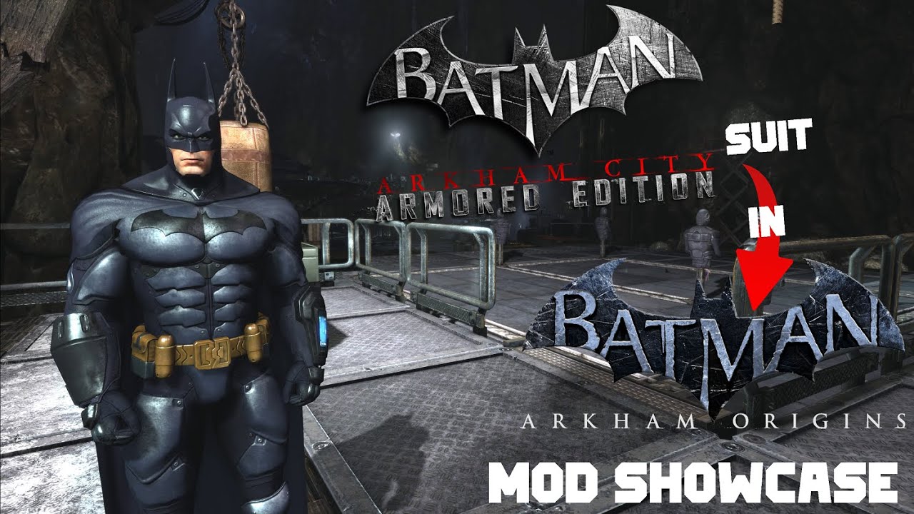 Armored Edition Batman suit in Arkham Origins Skin MOD Showcase !