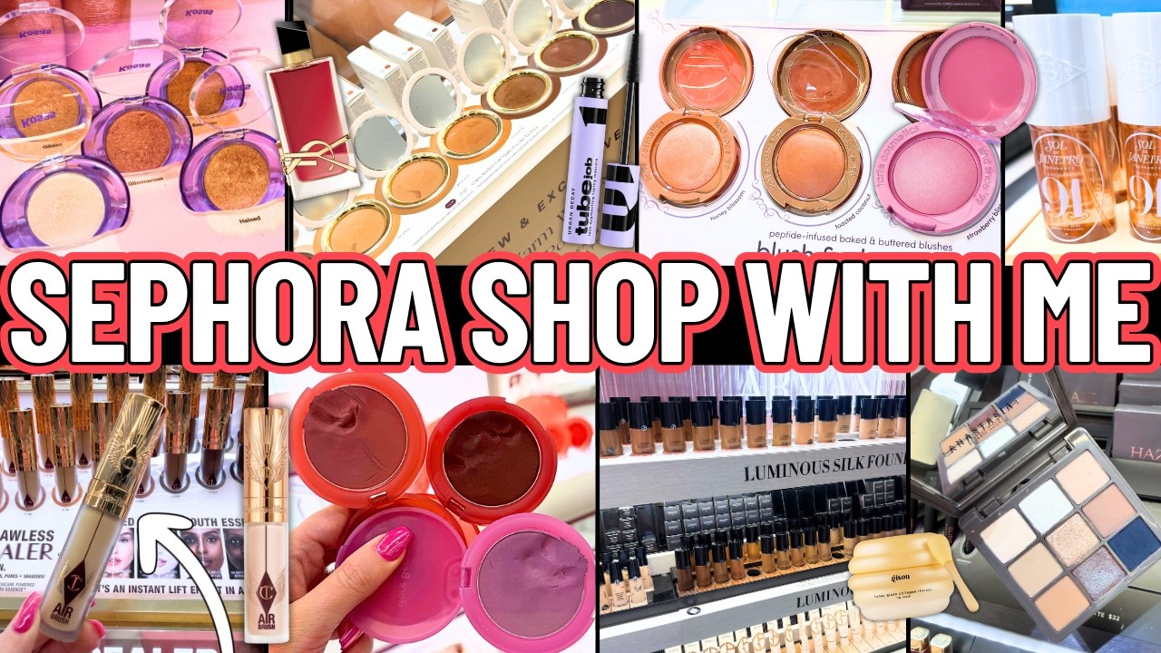 SHOP WITH ME AT SEPHORA for EVERYTHING NEW! Rare Beauty, Armani Beauty, YSL, Tarte, Gisou NEW 2026
