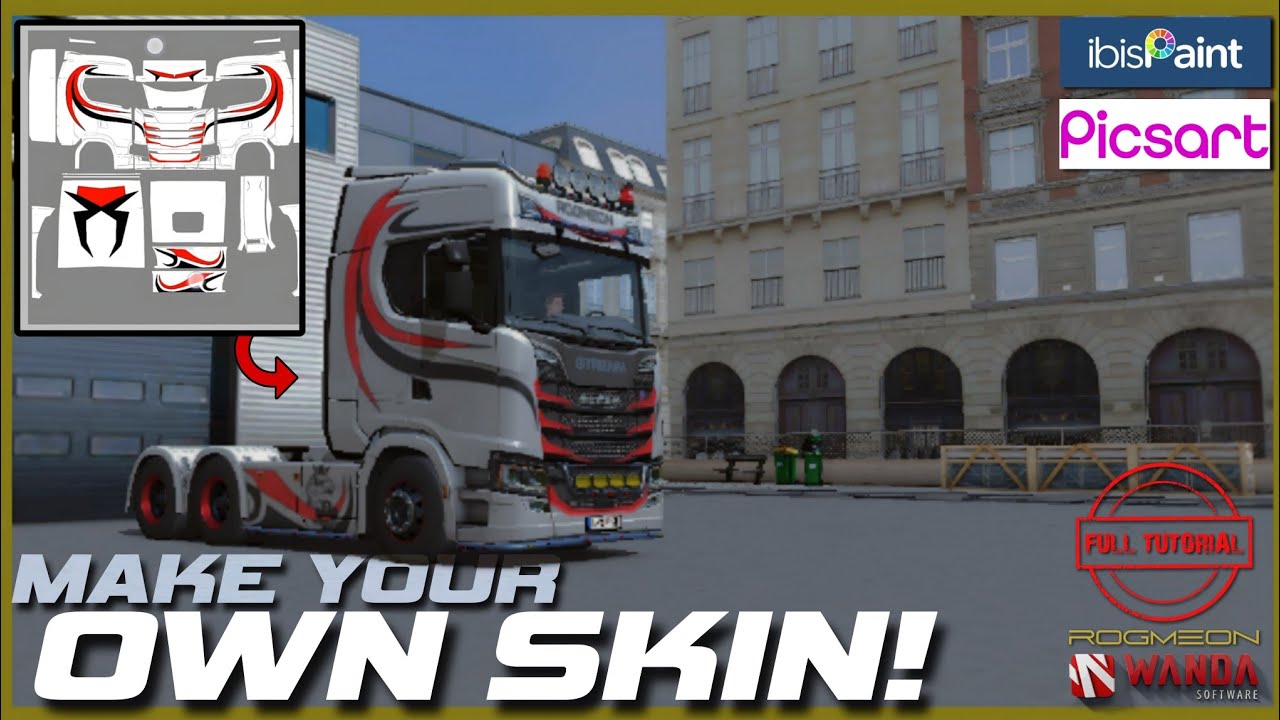 How to make your own Skin for truckers of europe 3 | step by step 2024