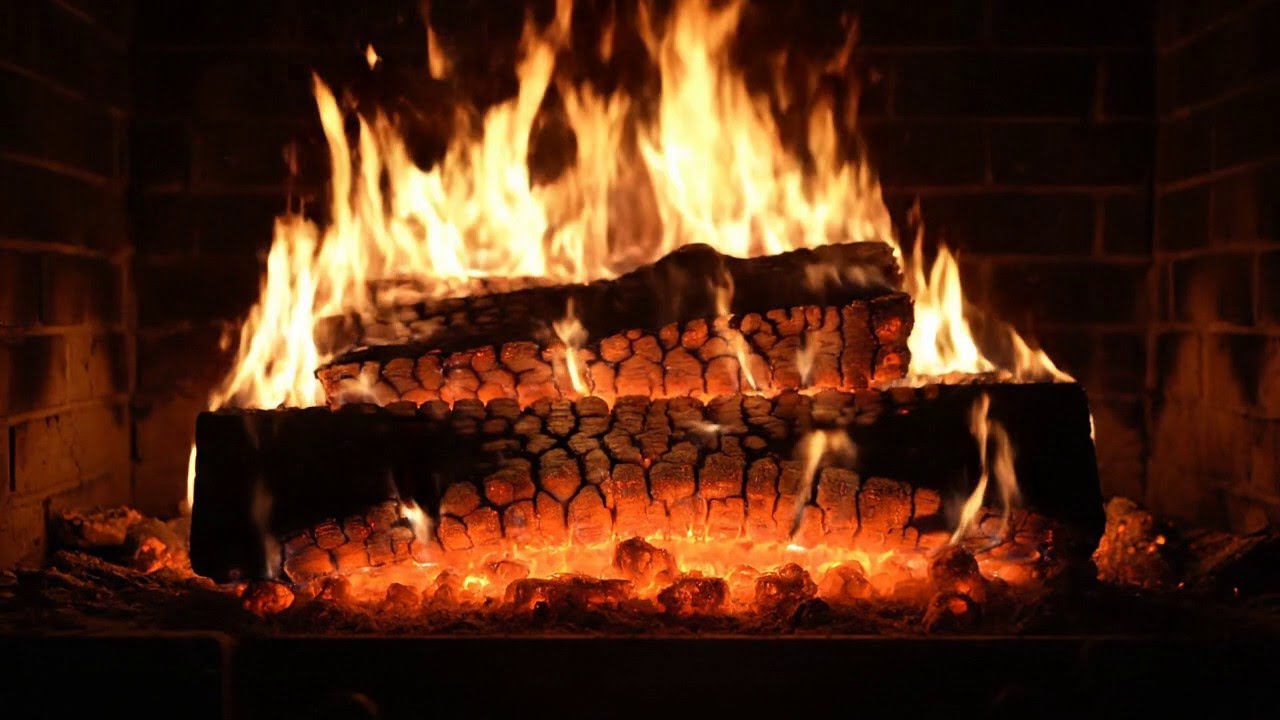 Peaceful Fireplace Scene Smooth Jazz for Sleep Therapy