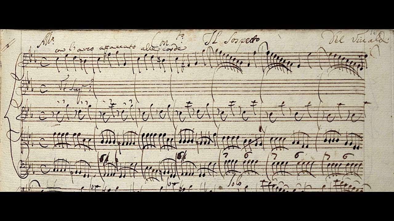 VIVALDI | Il Sospetto | Concerto RV 199 in C minor | Original manuscript