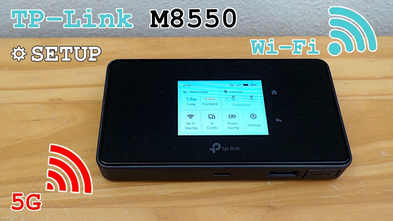 TP-Link M8550 portable 5G router Wi-Fi 6E tri-band &bull; Unboxing, installation, configuration and test