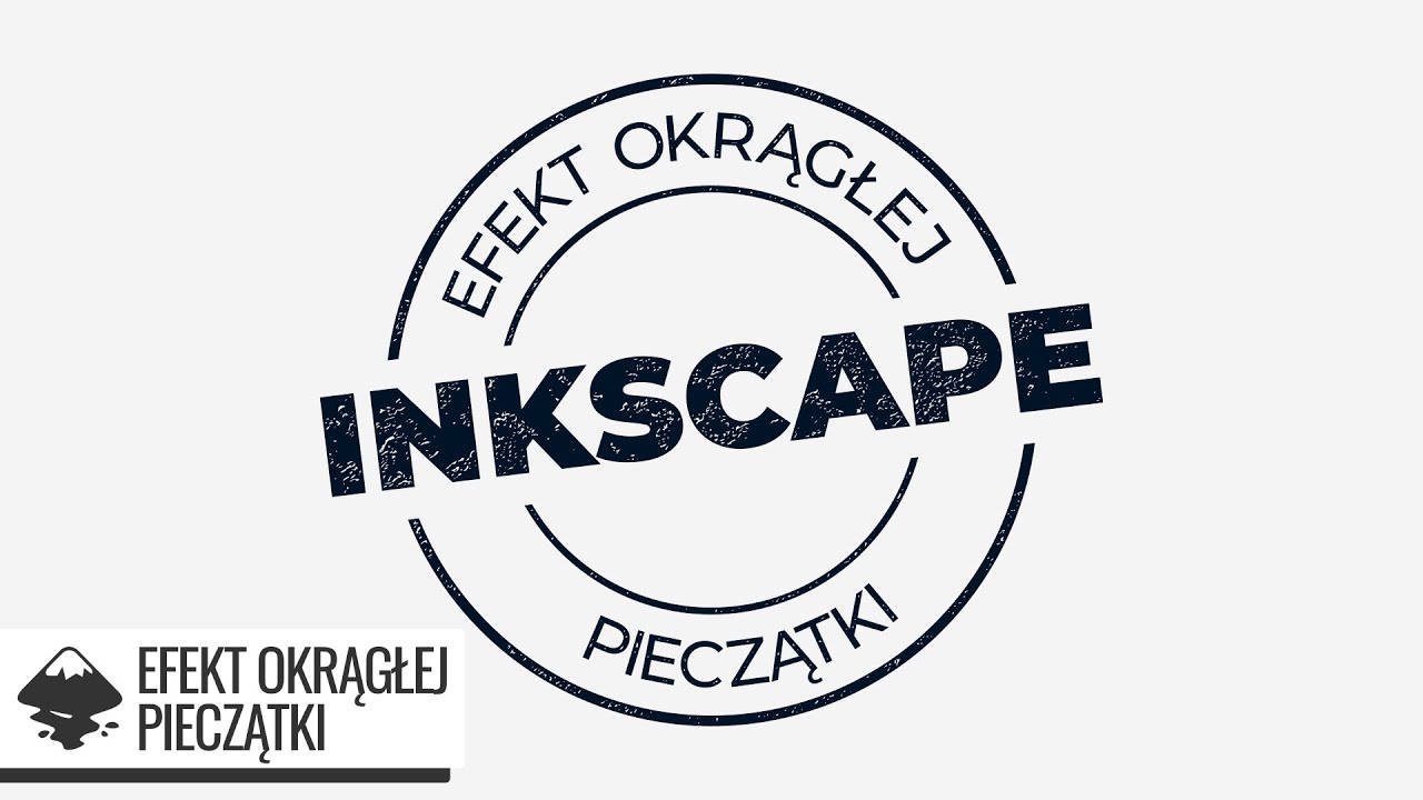 Tekst na krzywej w formie pieczątki - proste logo