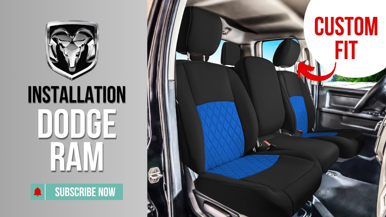 Dodge Ram 1500 2009-2025 Seat Cover Installation – Perfect Custom Fit for Ram 1500 & Classic Models!