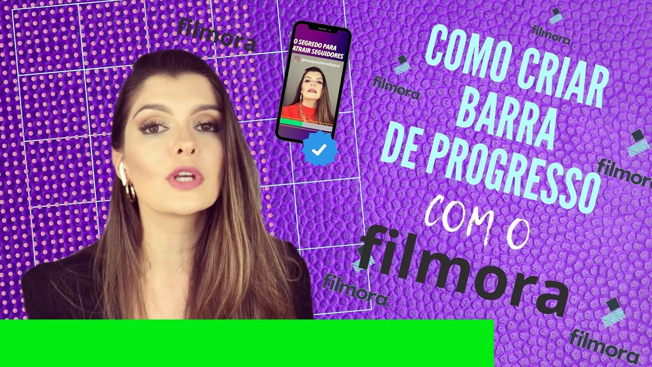 Como colocar barra de progresso no vídeo com Filmora (rápido e fácil)