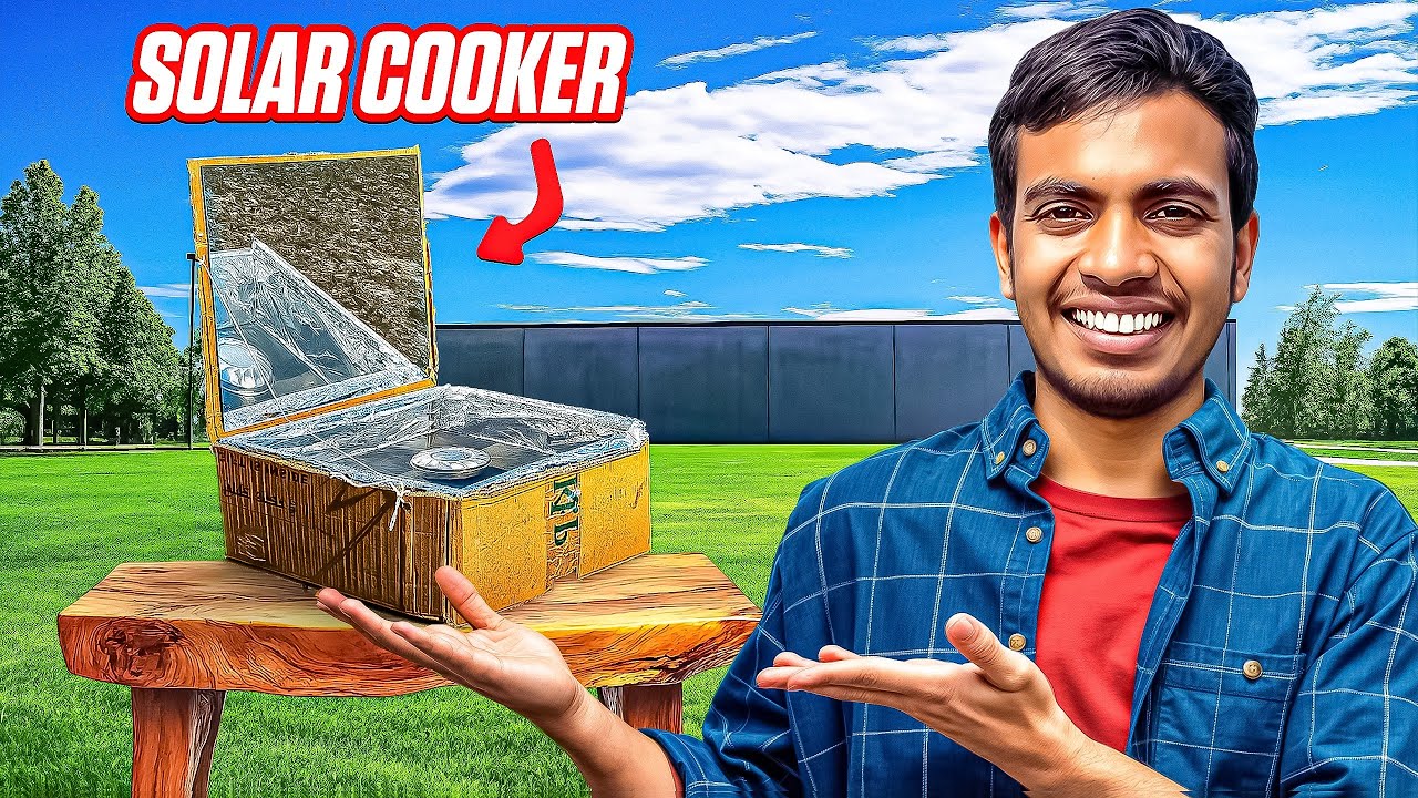 I Built a BOX That Cooks Food With the Sun ☀️ | क्या सूरज का रोशनी से खाना बनेगा ?