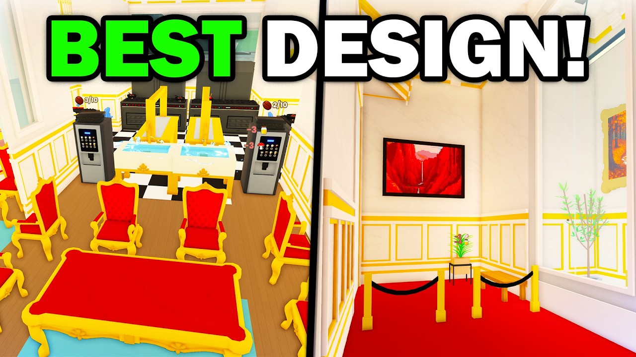 BEST* DESIGN TOUR!! In Run a Restaurant ROBLOX..