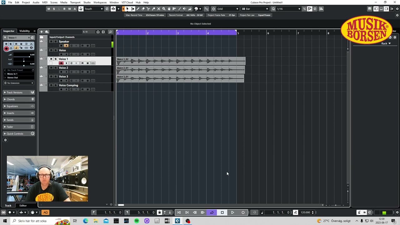 Comping i Cubase