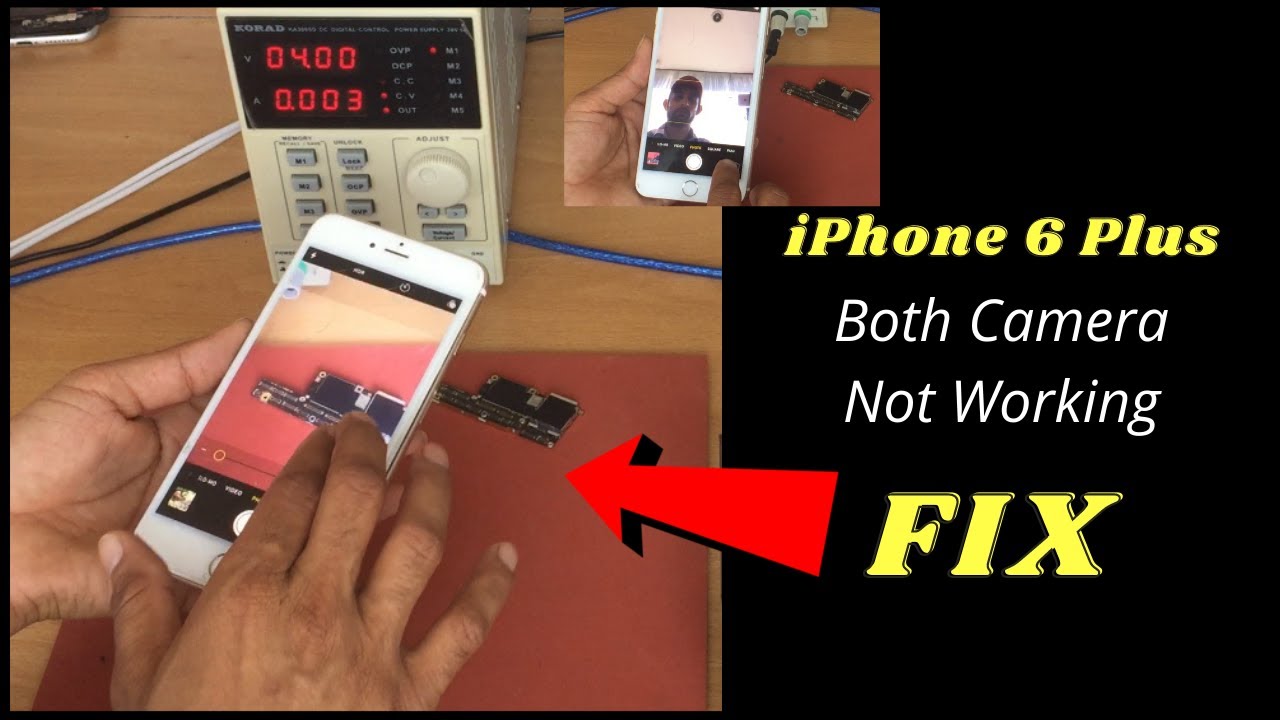 iPhone 6 Plus Both Camera Not Working Solution. Easy to Fix