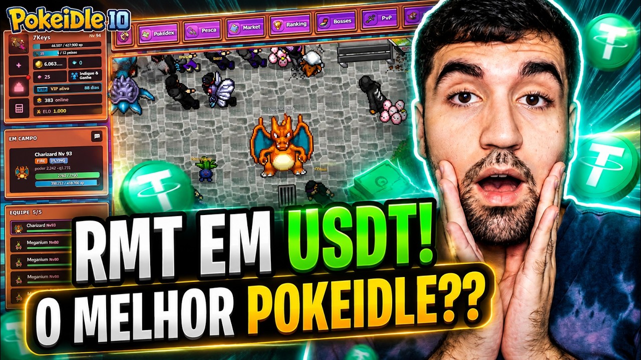 Poke Idle IO: GANHE EM D&Oacute;LAR jogando Pokemon