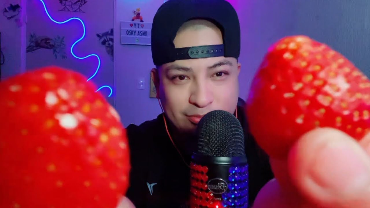 ASMR CON FRESITA REAL 🍓😋