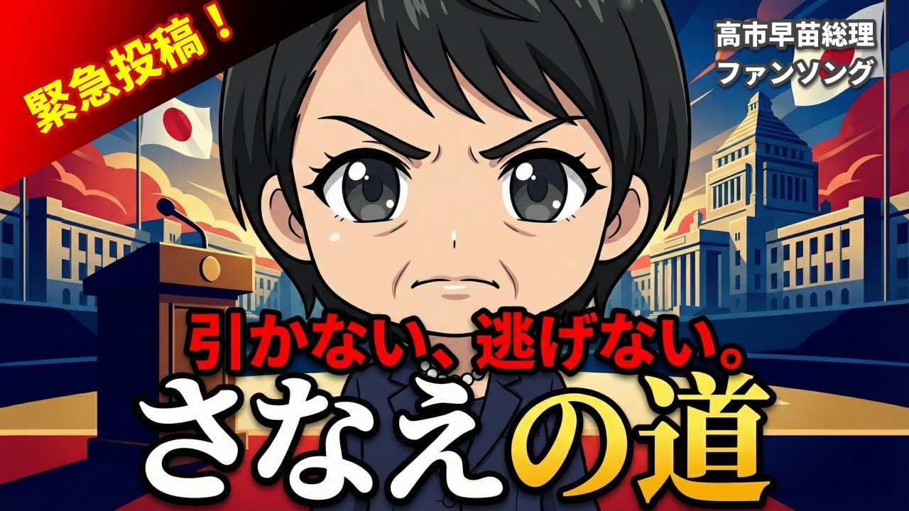 【引かない、逃げない。】さなえの道｜私は総理を続けます❗️高市総理ファンソング【非公式】