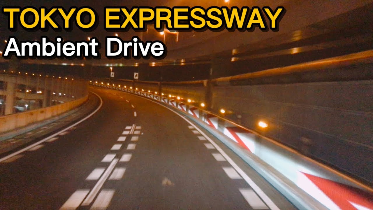 Tokyo Night Drive | Truck POV on Shuto Expressway Bayshore Route | Relaxing BGM for Study & Sleep