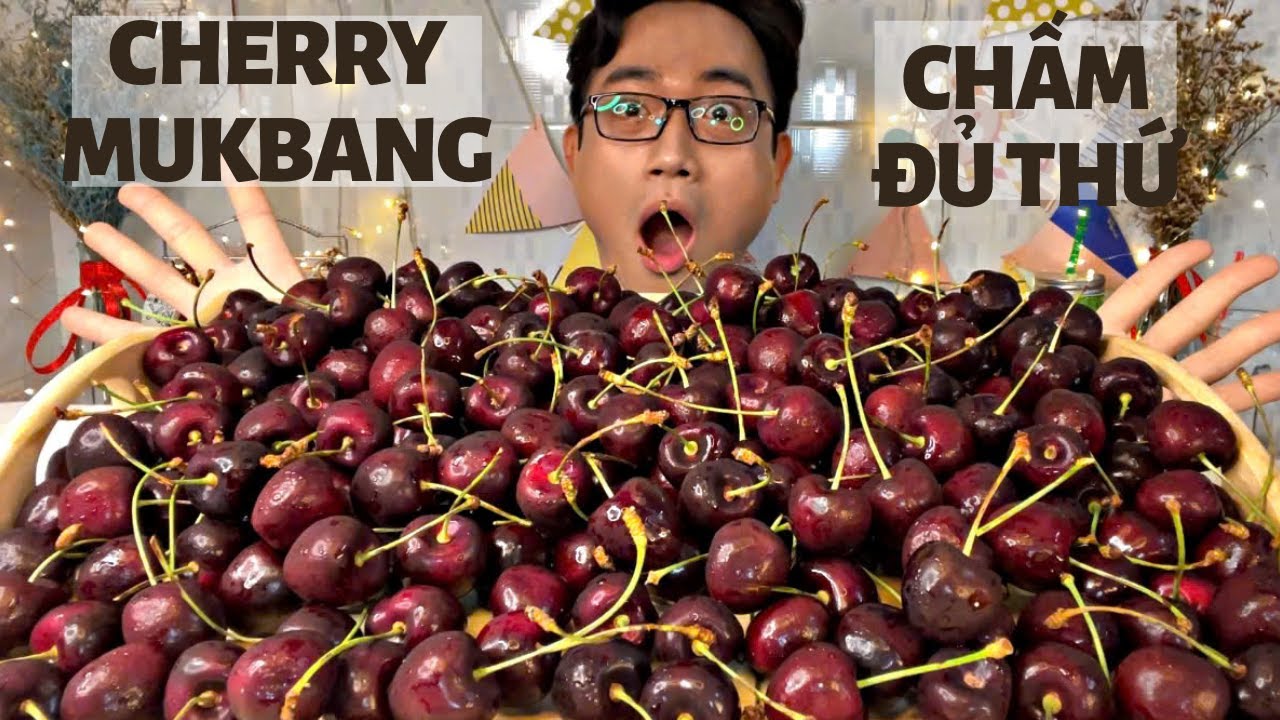 Phú Foody Mukbang 3Kg CHERRY Chấm Với Đủ Thứ Kem Muối, Sô cô la, Sữa chua...Bóc Quà Hậu Sinh Nhật P1
