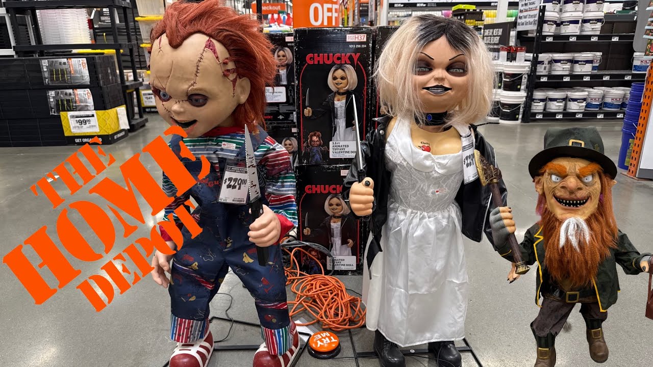 All new Animatronics at Home Depot (halloween walkthrough 2025)