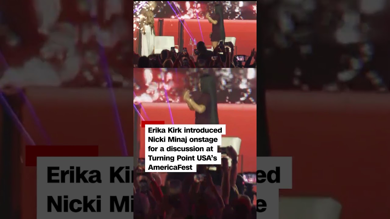Nicki Minaj praises Trump in surprise Turning Point conference appearance