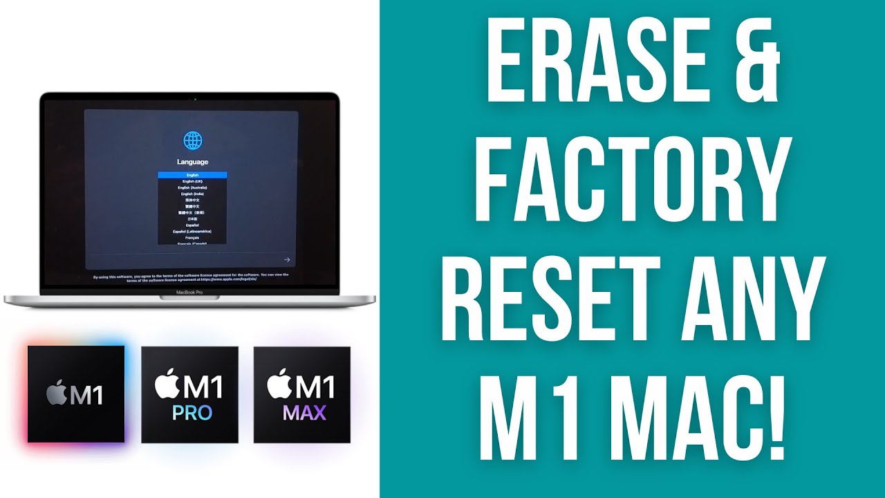 How To Erase & Factory Reset Any M1 Apple Silicon Mac (M1, M1 Pro, M1 Max) macOS Monterey