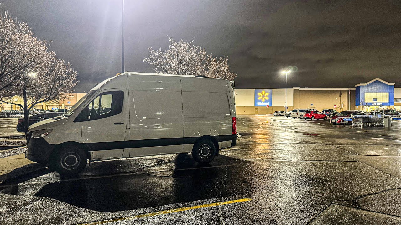 Stealth Camping in a Walmart Parking Lot