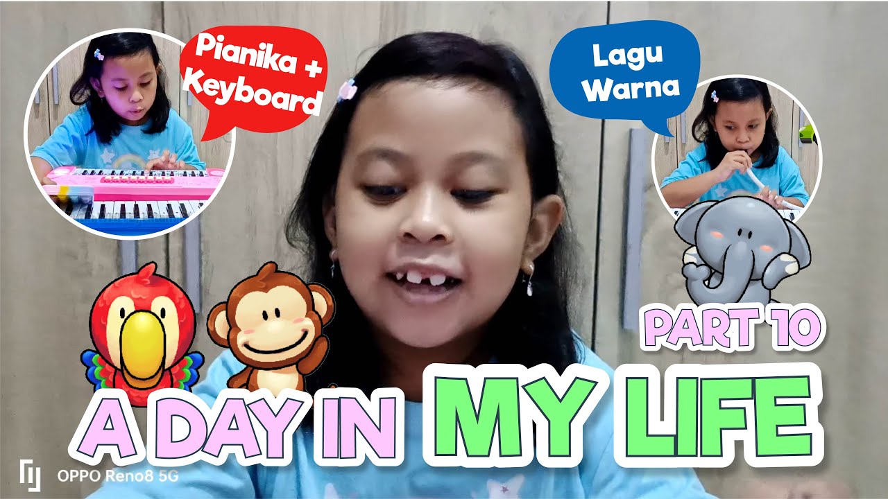 a day in my life part 10 - belajar musik dan warna | Anindya Shakila