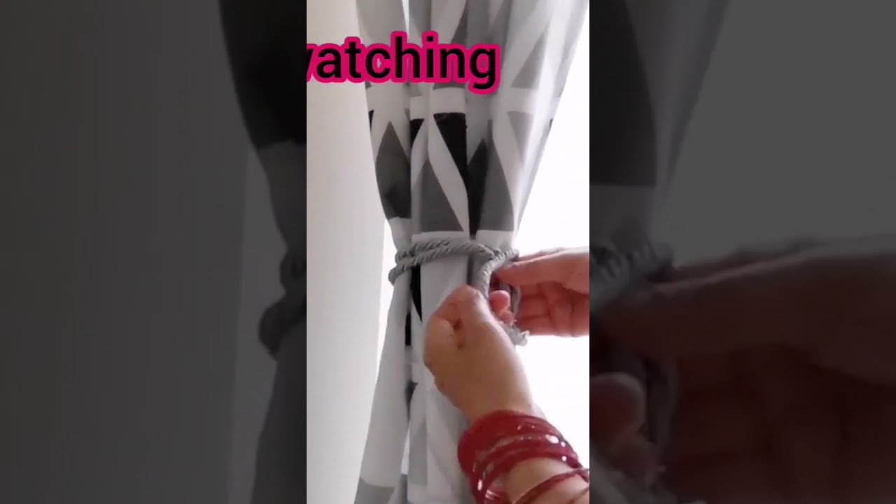 curtains tie make at home