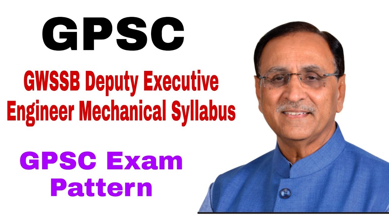 GPSC | GWSSB Deputy Executive Engineer Mechanical Syllabus