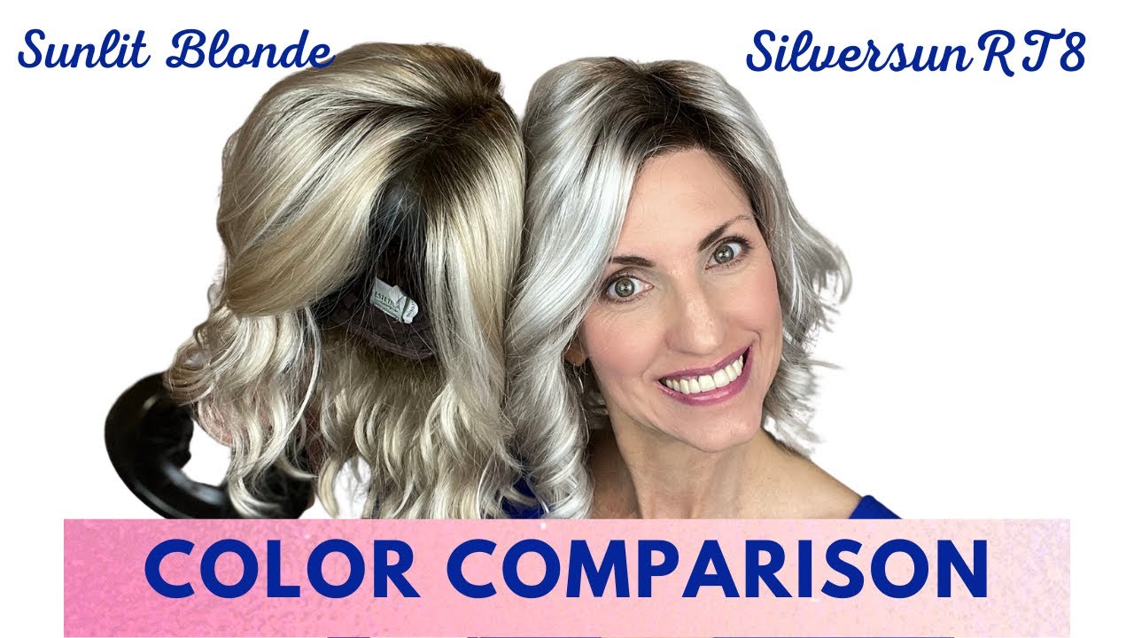 WIG COLOR COMPARISON Estetica’s Sunlit Blonde & SilversunRT8!
