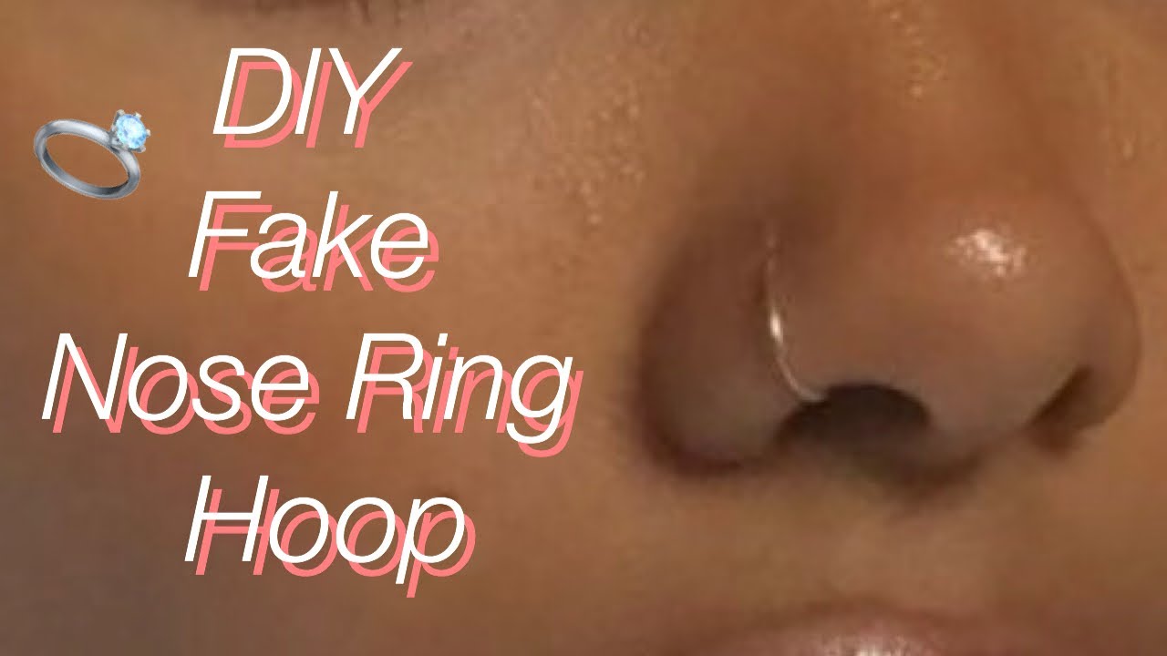 How To Make A DIY Fake Nose Ring