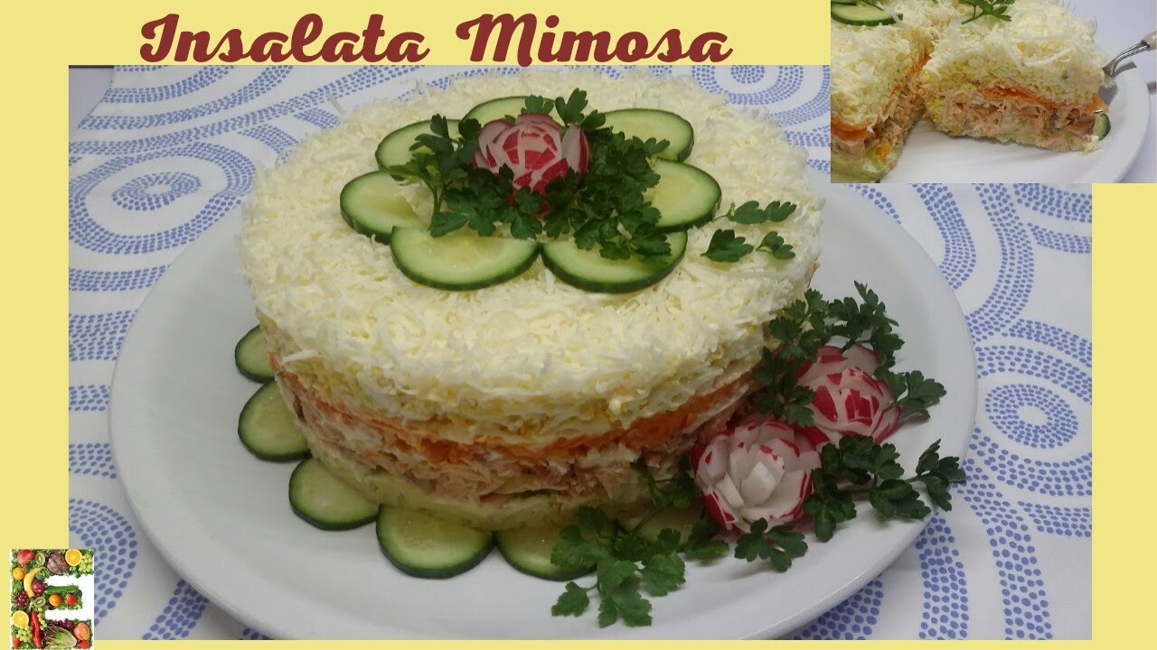 INSALATA MIMOSA per una tavola IMPORTANTE....MIMOSA SALAD for an IMPORTANT table..