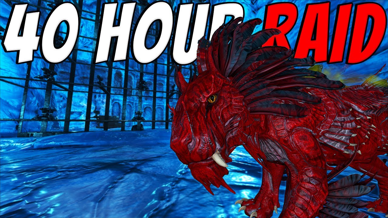 How We Spent 40 HOURS Inside An ENEMY North Ice Cave - ARK