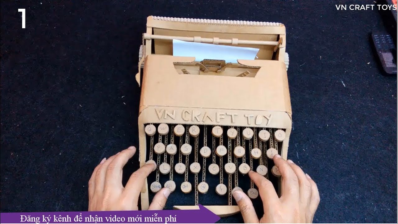 How to make a Typewriter from Cardboard