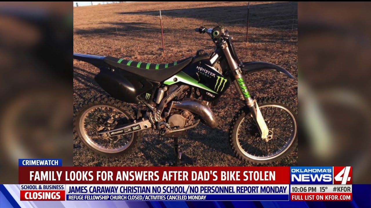 Family looks for answers after dirt bike stolen