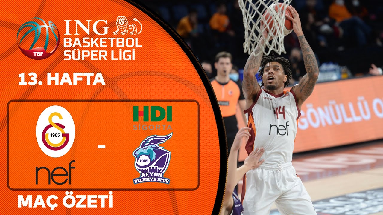 BSL 13. Hafta Özet | Galatasaray Nef 124-82 HDI Sigorta Affyon Belediye