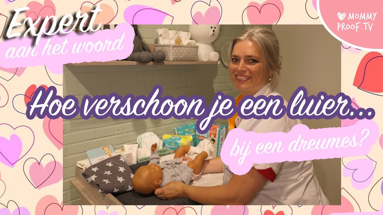 HOW TO: Hoe VERSCHOON je een LUIER bij een DREUMES? | Expert aan het Woord: Kraamzorg!