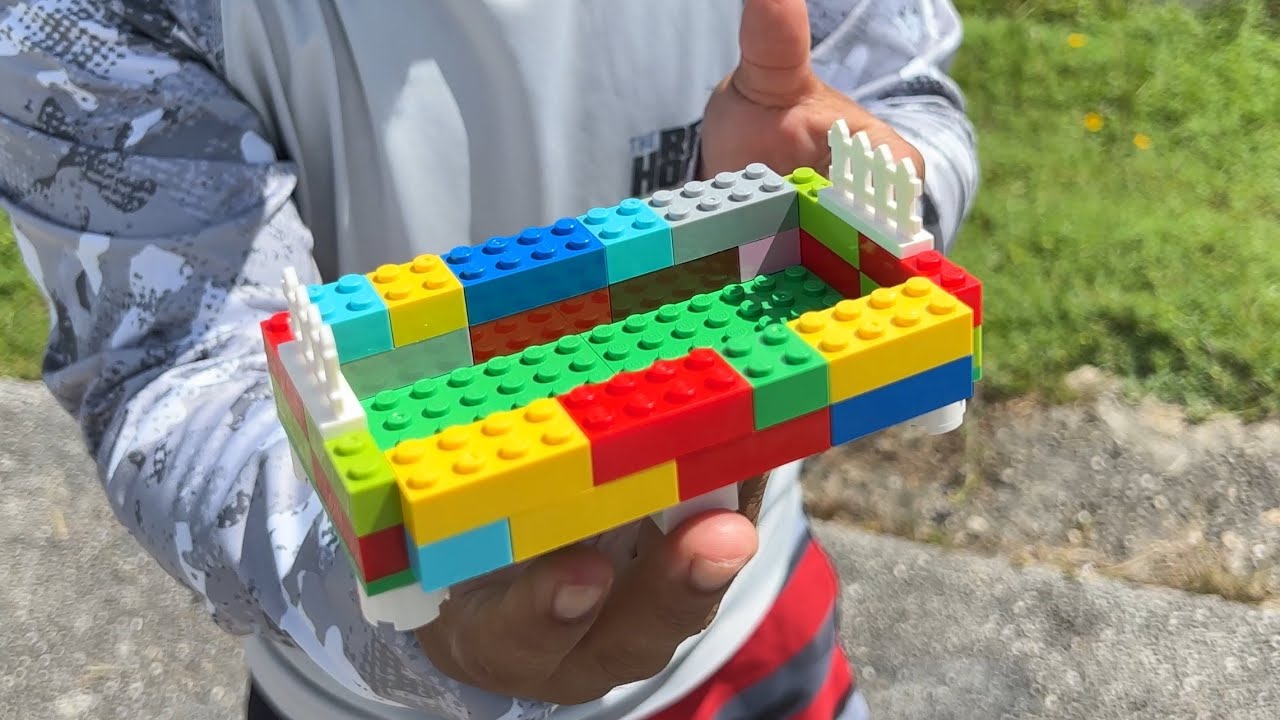 レゴで作る魚の池DIY
