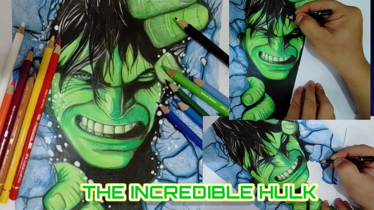 100 drawing challenge|29-100 The Incredible Hulk Avengers