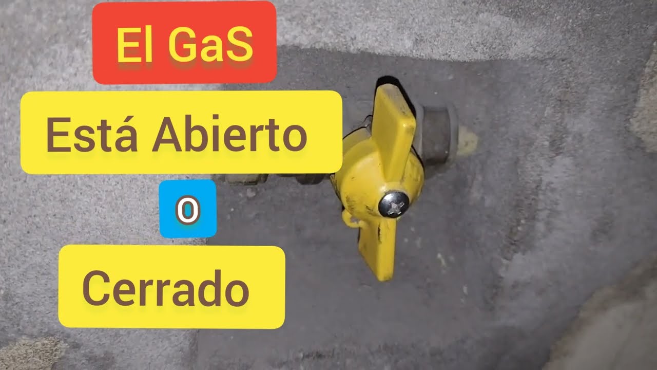 Si Viajas Tienes que Cerrar la Llave del Gas, Aprende en que Posición se Abre y Se Cierra!