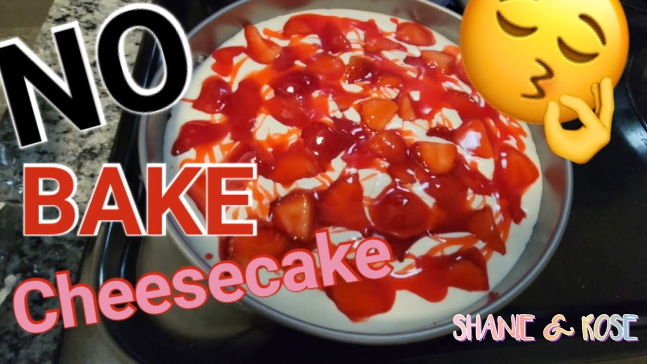 YUMMY!!! No Bake Strawberry Cheesecake| Step By Step      #Cheesecake