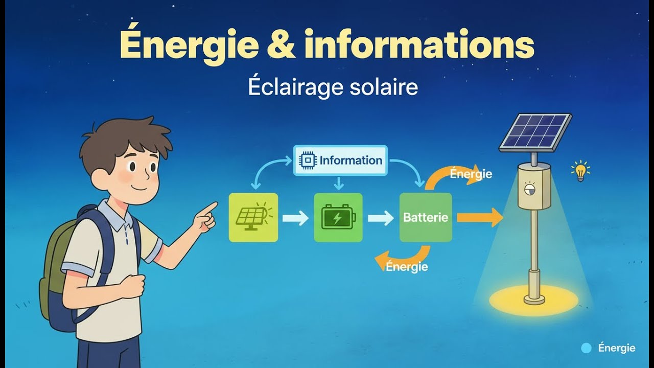 Chaîne d’énergie vs chaîne d’info : comprendre l’éclairage solaire automatique !