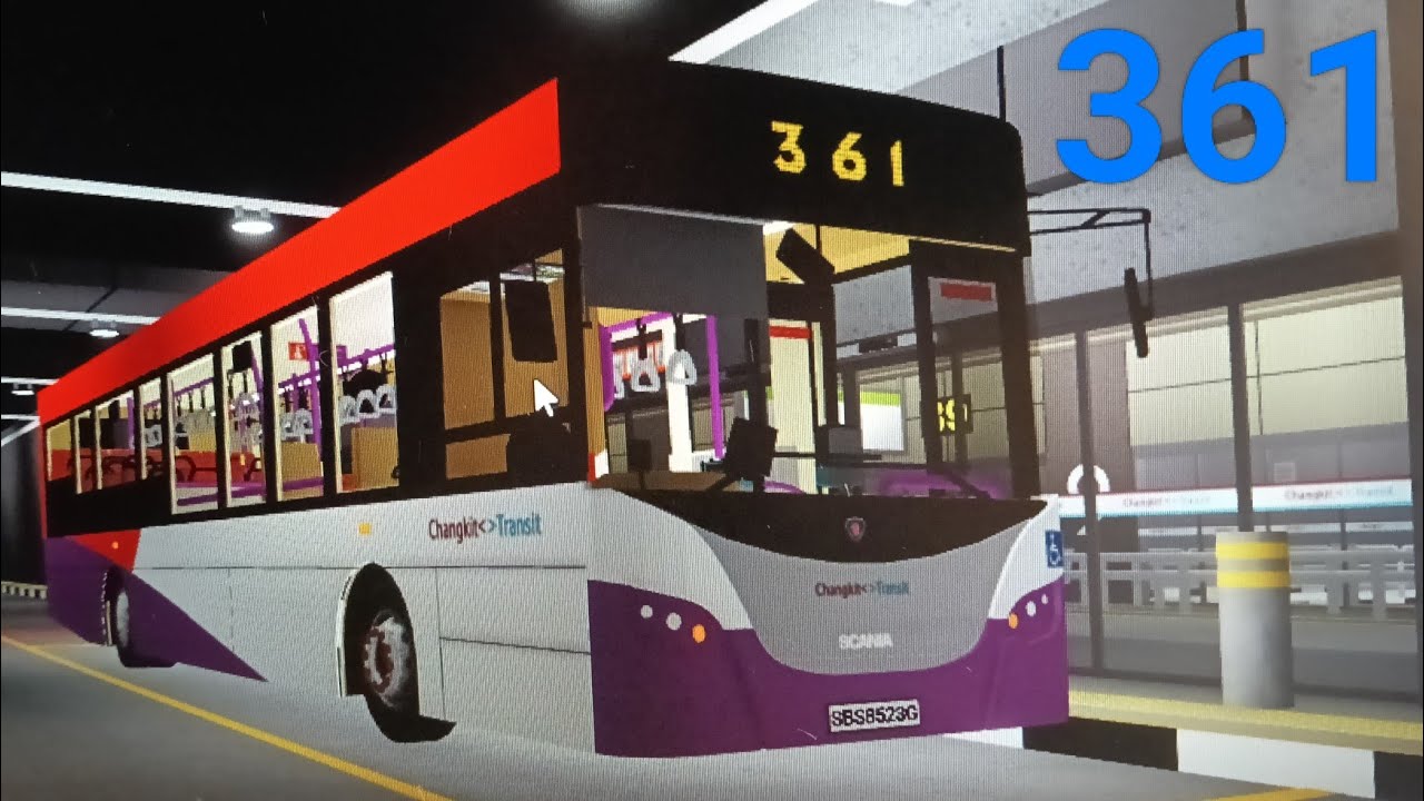 Roblox Changkit Transit Scania K230UB Euro 4 Batch 2 - SBS8523G on 361