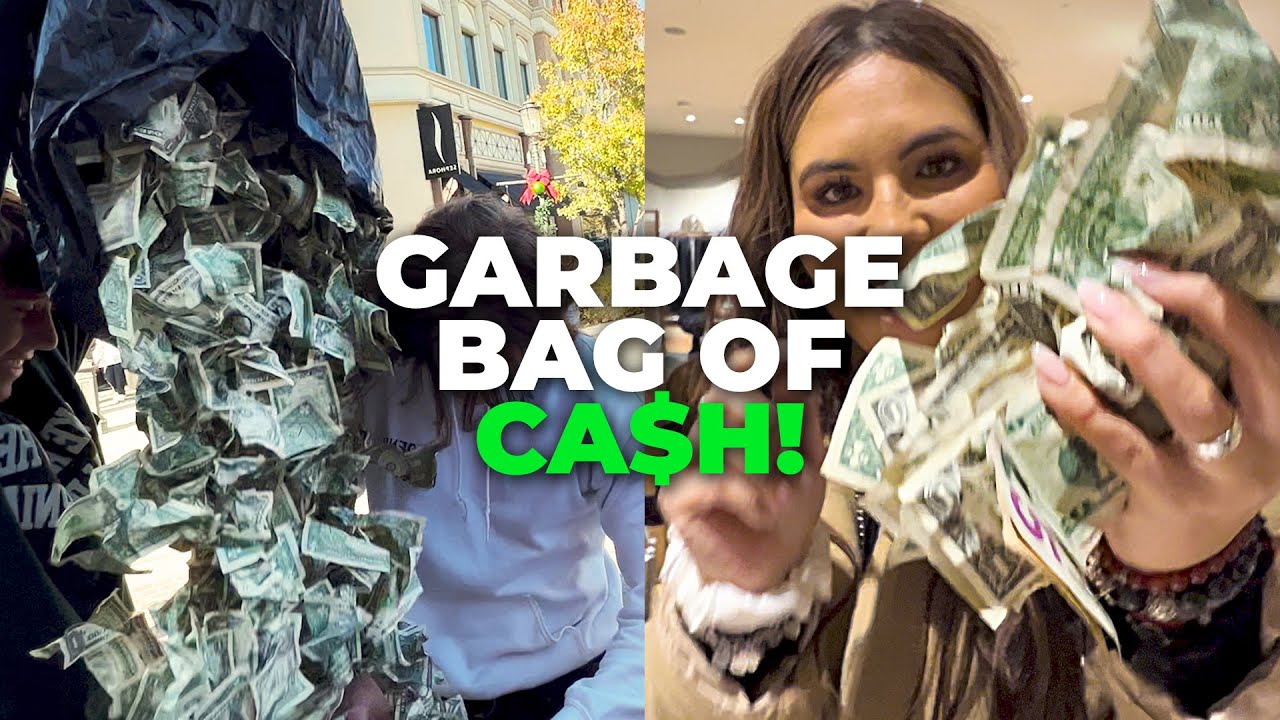 30 minutes to spend a GARBAGE BAG full of CASH!!!