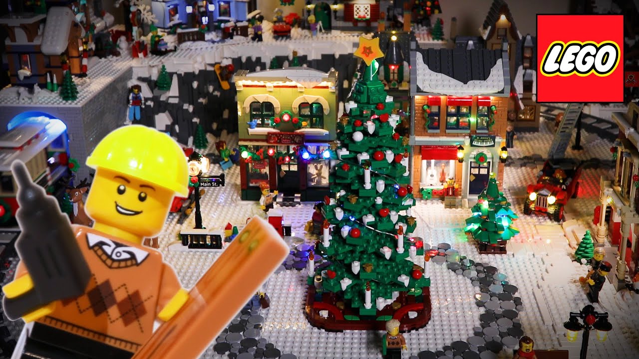 Я построил грандиозную зимнюю деревню LEGO!