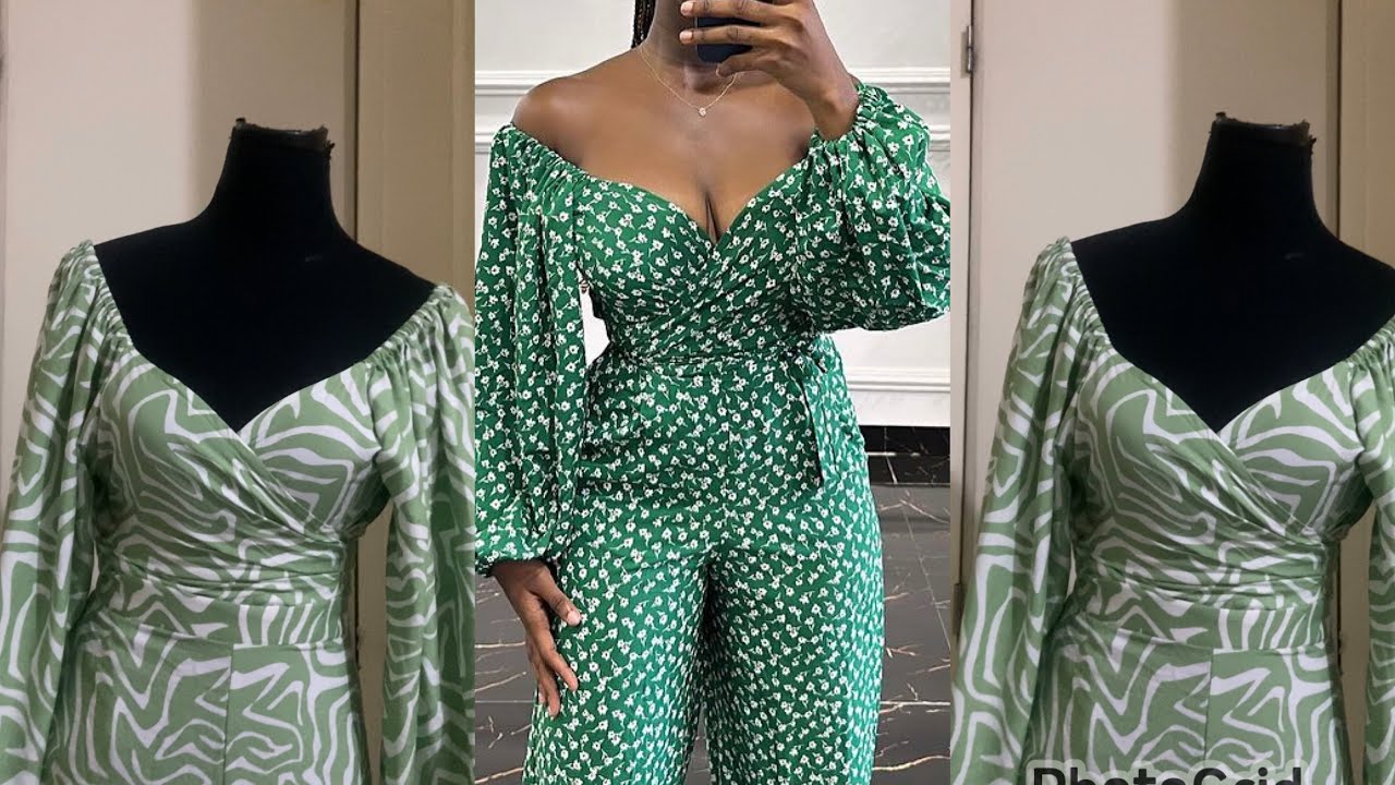 How to Cut and Sew a Simple trendy Off Shoulder Wrap top.
