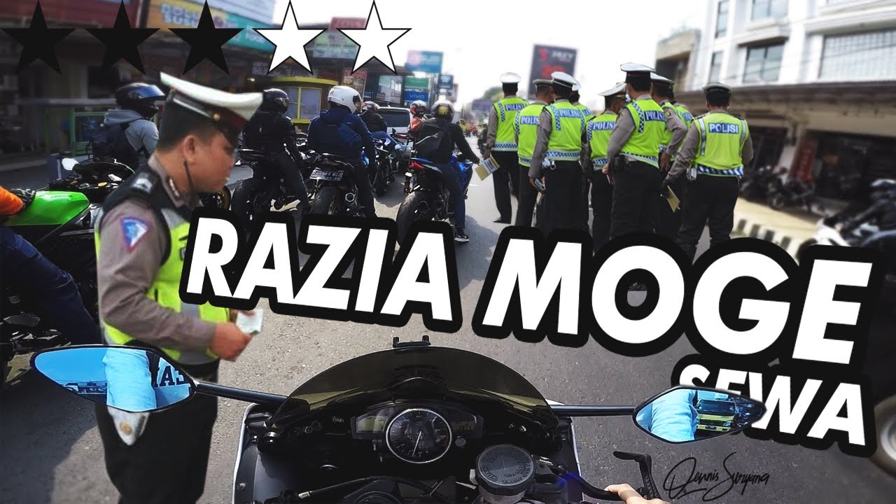 Razia Polisi 3x Moge R6 Sewa bawa Rombongan Motor Banyak Bandung